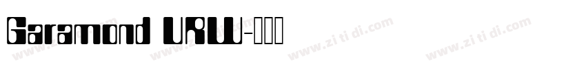 Garamond URW字体转换